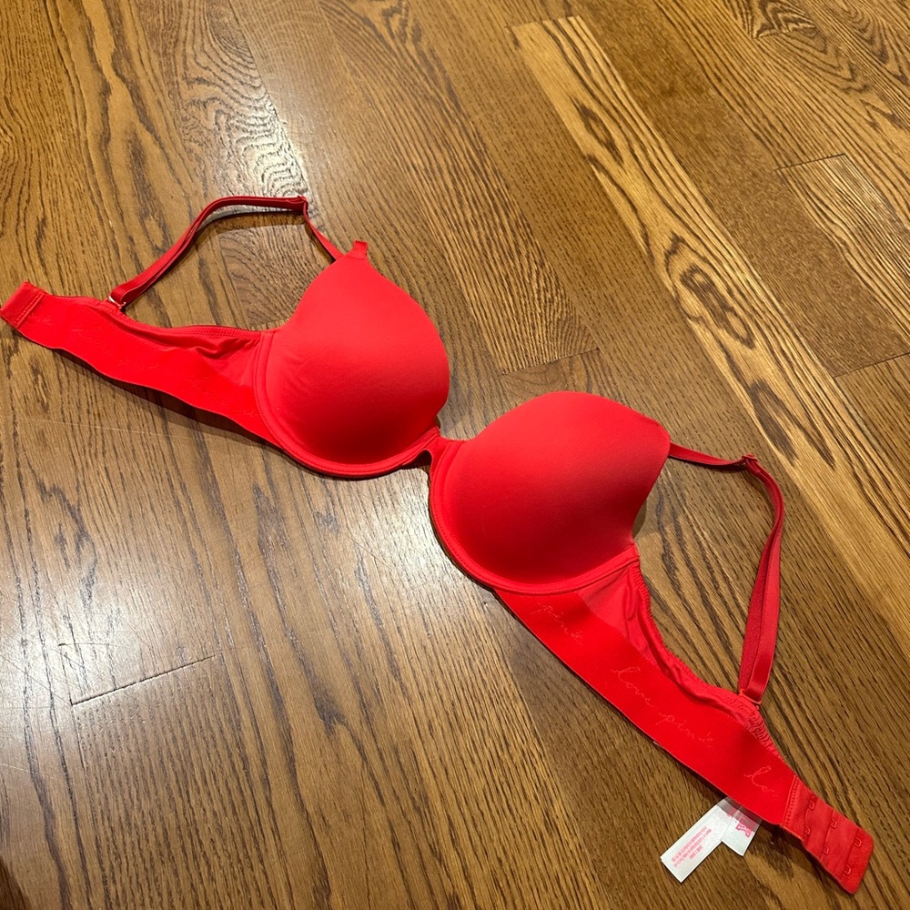 PINK Red Women's Bra